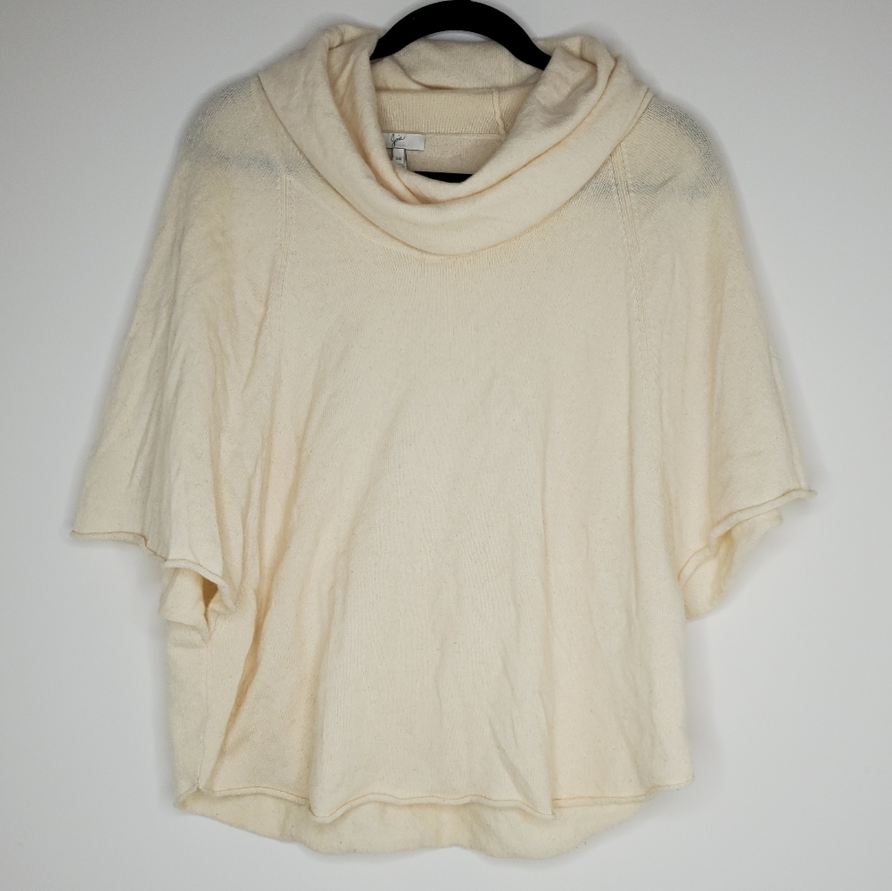 Joie Celia XS Ivory Wool Cashmere Cowl Sweater